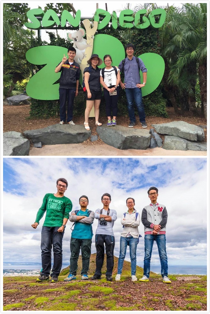 Sun, Xiang and Chen finished Summer Internship