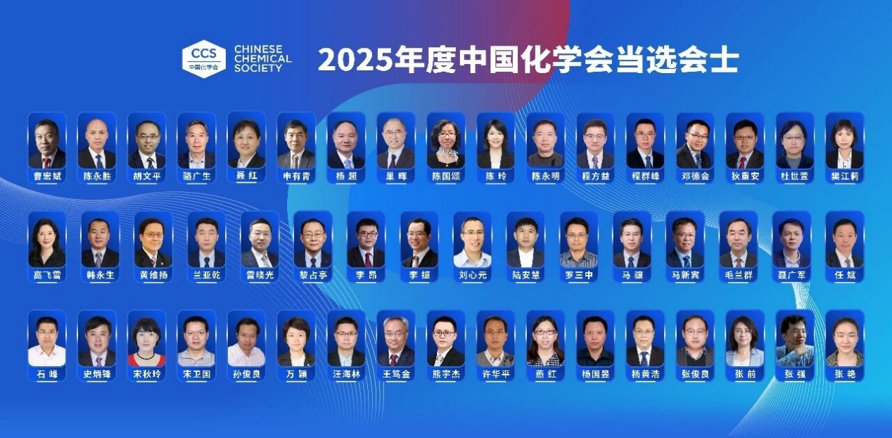 Congratulations! Prof. Huaping Xu has been admitted as a Fellow of the Chinese Chemical Society!